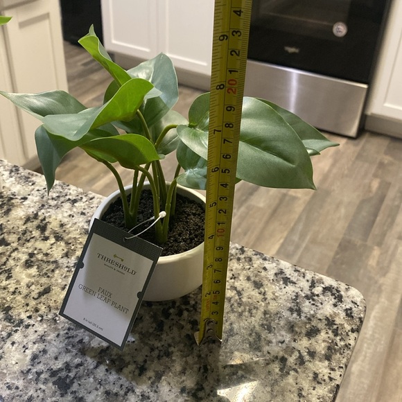 Bundle of 4 Threshold Faux Green Leaf Plants - Picture 4 of 7